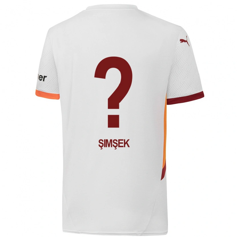 Danxen Niño Camiseta Abdulsamet Şimşek #0 Blanco Amarillo Rojo 2ª Equipación 2024/25 La Camisa México