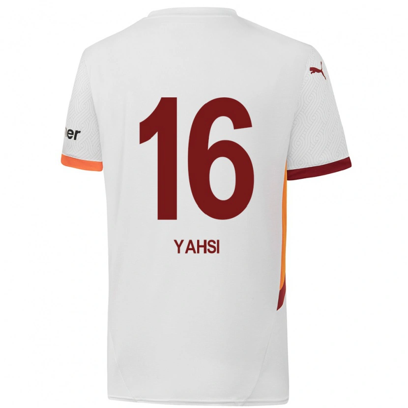 Danxen Niño Camiseta İsmail Yahşi #16 Blanco Amarillo Rojo 2ª Equipación 2024/25 La Camisa México
