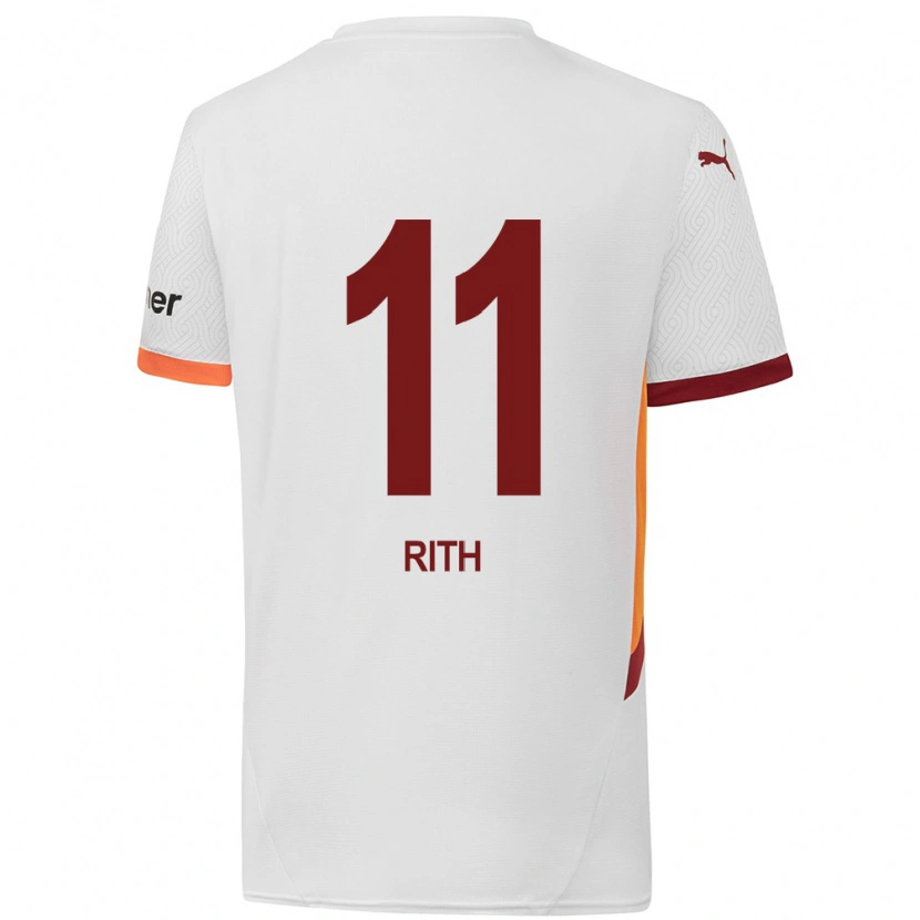 Danxen Niño Camiseta Monique Rith #11 Blanco Amarillo Rojo 2ª Equipación 2024/25 La Camisa México