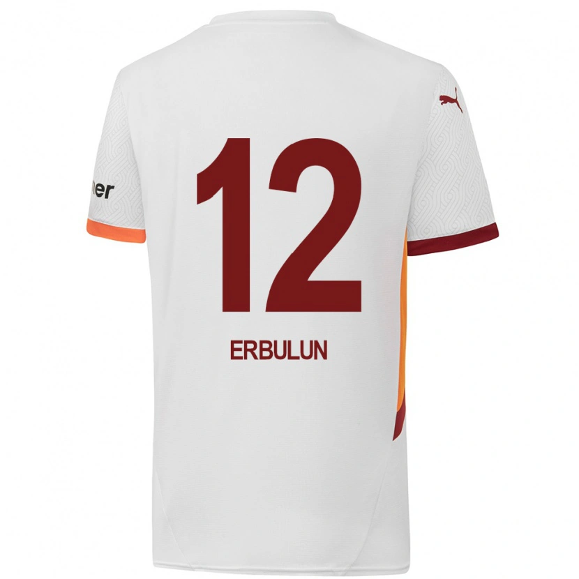 Danxen Niño Camiseta Helin Erbulun #12 Blanco Amarillo Rojo 2ª Equipación 2024/25 La Camisa México