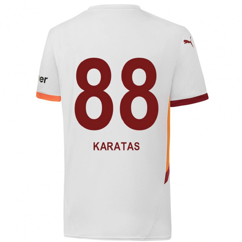 Danxen Niño Camiseta Kazımcan Karataş #88 Blanco Amarillo Rojo 2ª Equipación 2024/25 La Camisa México