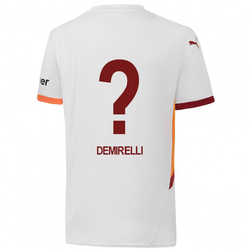 Danxen Niño Camiseta Ahmet Demirelli #0 Blanco Amarillo Rojo 2ª Equipación 2024/25 La Camisa México