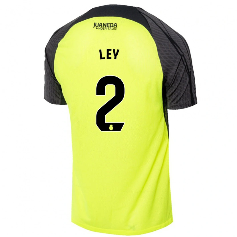Danxen Niño Camiseta Yuzún Ley #2 Verde Fluorescente Negro 2ª Equipación 2024/25 La Camisa México
