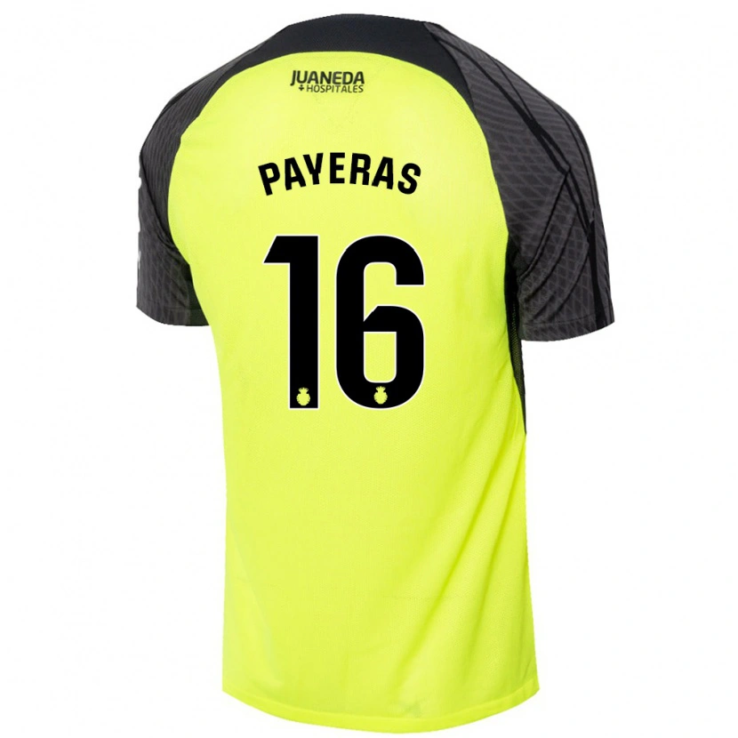 Danxen Niño Camiseta Martí Payeras #16 Verde Fluorescente Negro 2ª Equipación 2024/25 La Camisa México