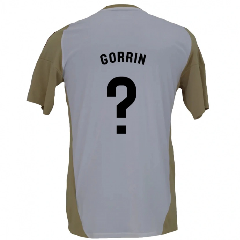Danxen Niño Camiseta Ale Gorrin #0 Marrón Blanco 2ª Equipación 2024/25 La Camisa México