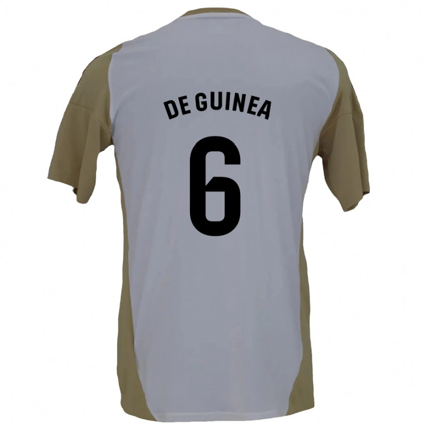 Danxen Niño Camiseta Asier Ortiz De Guinea #6 Marrón Blanco 2ª Equipación 2024/25 La Camisa México