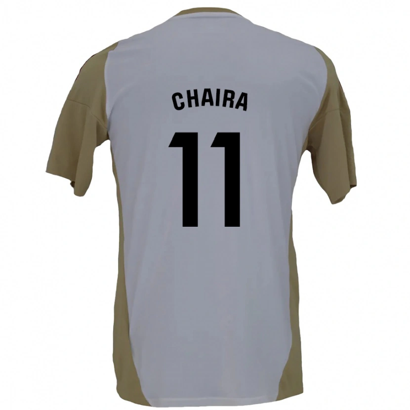 Danxen Niño Camiseta Ilyas Chaira #11 Marrón Blanco 2ª Equipación 2024/25 La Camisa México