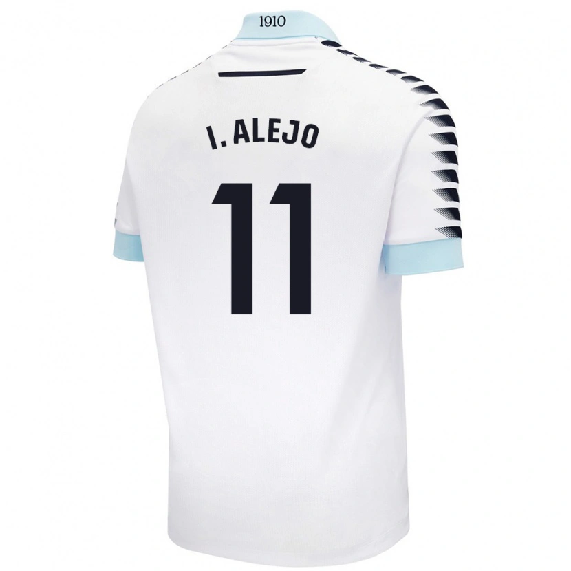 Danxen Niño Camiseta Iván Alejo #11 Blanco Azul 2ª Equipación 2024/25 La Camisa México
