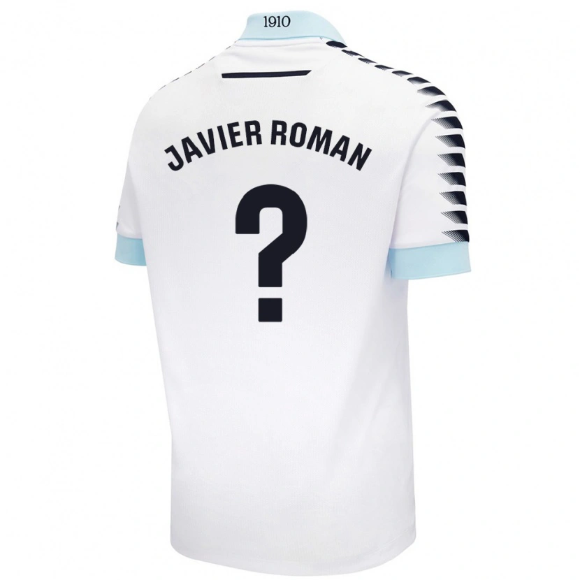 Danxen Niño Camiseta José Javier Román #0 Blanco Azul 2ª Equipación 2024/25 La Camisa México