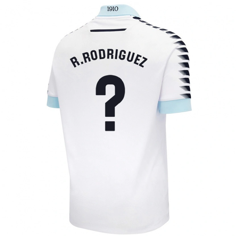 Danxen Niño Camiseta Ramón Rodríguez #0 Blanco Azul 2ª Equipación 2024/25 La Camisa México