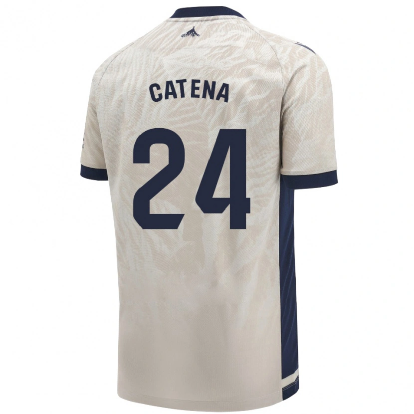 Danxen Niño Camiseta Alejandro Catena #24 Gris Claro 2ª Equipación 2024/25 La Camisa México
