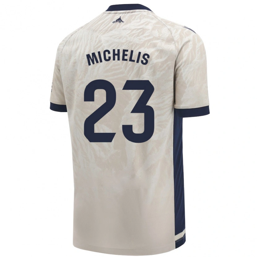 Danxen Niño Camiseta Nikolaos Michelis #23 Gris Claro 2ª Equipación 2024/25 La Camisa México