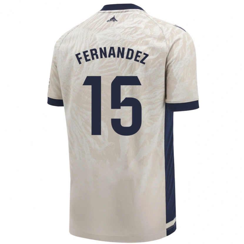 Danxen Niño Camiseta Leyre Fernández Sánchez #15 Gris Claro 2ª Equipación 2024/25 La Camisa México