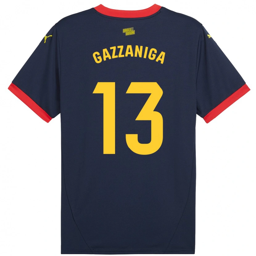 Danxen Niño Camiseta Paulo Gazzaniga #13 Azul Marino Rojo 2ª Equipación 2024/25 La Camisa México