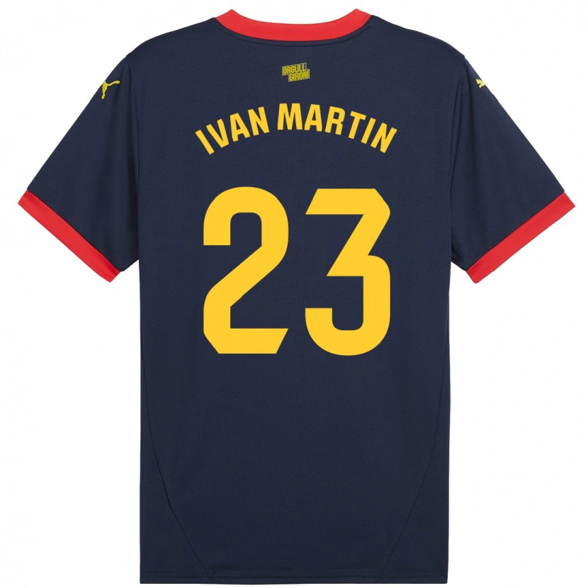 Danxen Niño Camiseta Iván Martín #23 Azul Marino Rojo 2ª Equipación 2024/25 La Camisa México