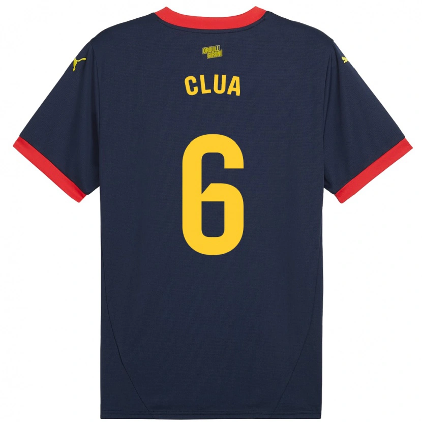 Danxen Niño Camiseta Silvi Clua #6 Azul Marino Rojo 2ª Equipación 2024/25 La Camisa México