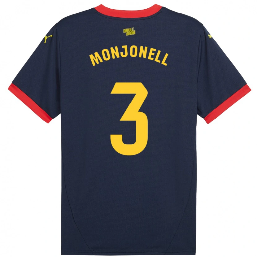 Danxen Niño Camiseta Eric Monjonell #3 Azul Marino Rojo 2ª Equipación 2024/25 La Camisa México
