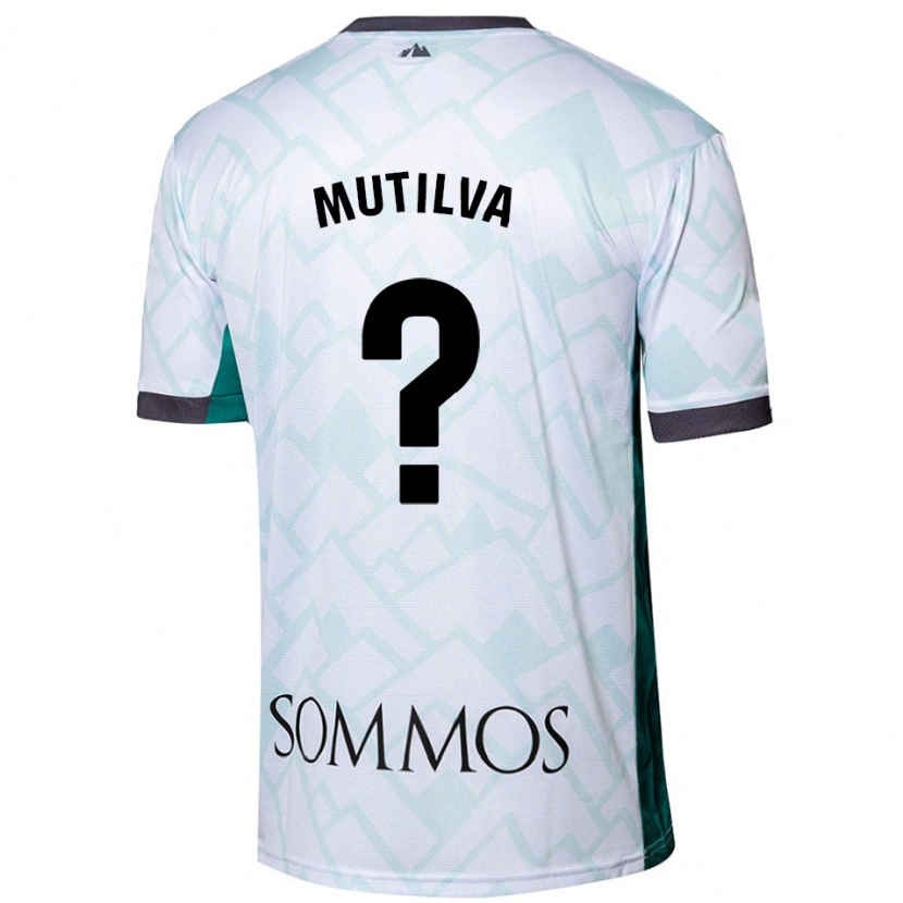 Danxen Niño Camiseta Aimar Mutilva #0 Blanco Verde 2ª Equipación 2024/25 La Camisa México