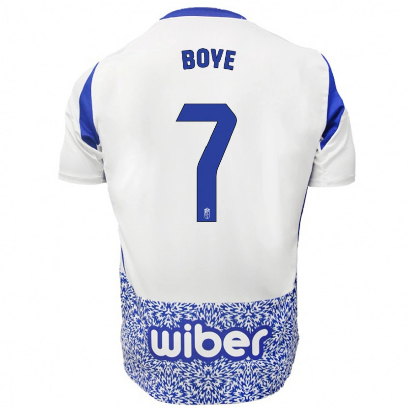 Danxen Niño Camiseta Lucas Boyé #7 Blanco Azul 2ª Equipación 2024/25 La Camisa México