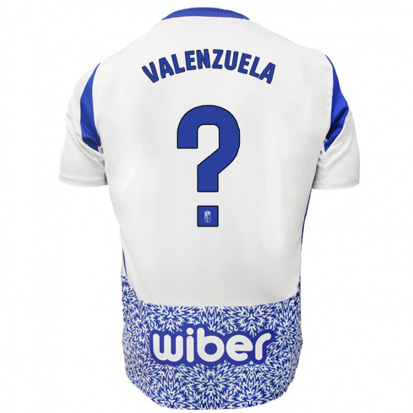 Danxen Niño Camiseta Adrián Valenzuela #0 Blanco Azul 2ª Equipación 2024/25 La Camisa México