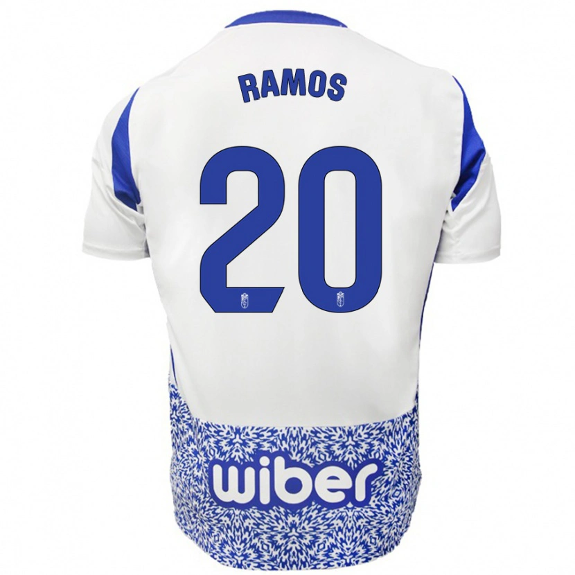 Danxen Niño Camiseta Lucía Ramos #20 Blanco Azul 2ª Equipación 2024/25 La Camisa México