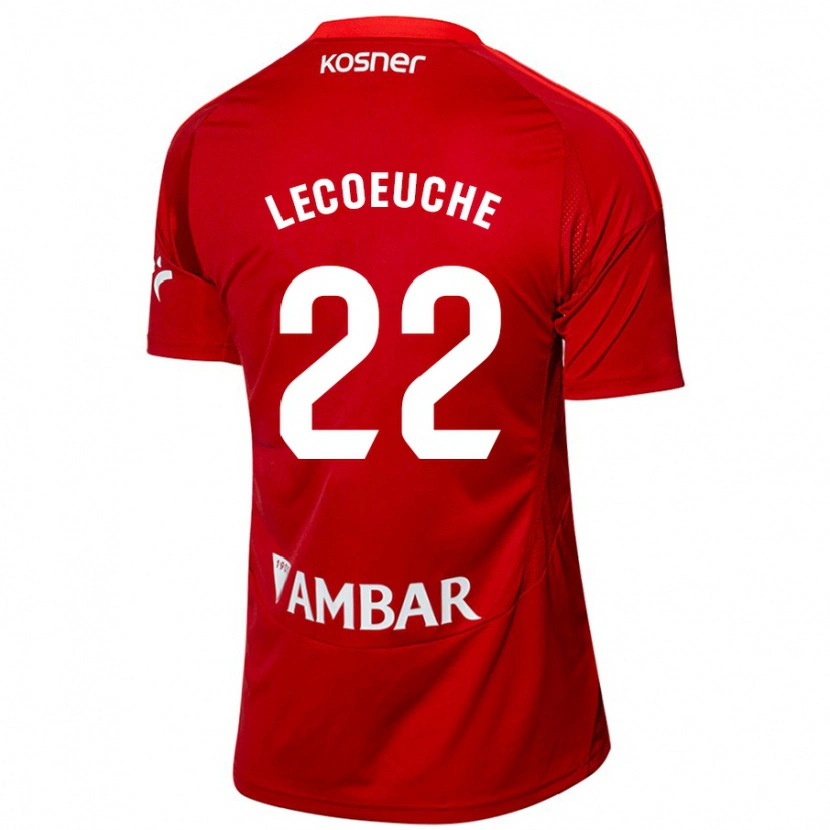 Danxen Niño Camiseta Quentin Lecoeuche #22 Blanco Azul 2ª Equipación 2024/25 La Camisa México