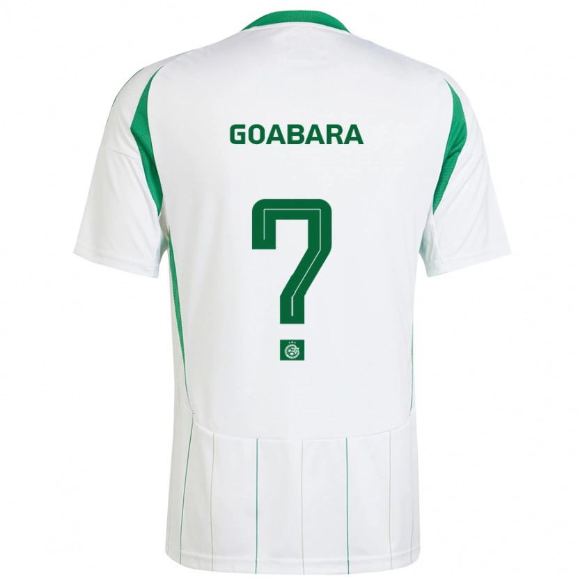 Danxen Niño Camiseta Ibrahim Goabara #0 Blanco Verde 2ª Equipación 2024/25 La Camisa México