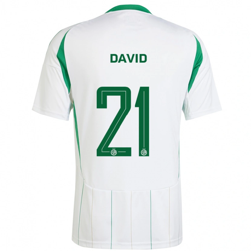 Danxen Niño Camiseta Dean David #21 Blanco Verde 2ª Equipación 2024/25 La Camisa México