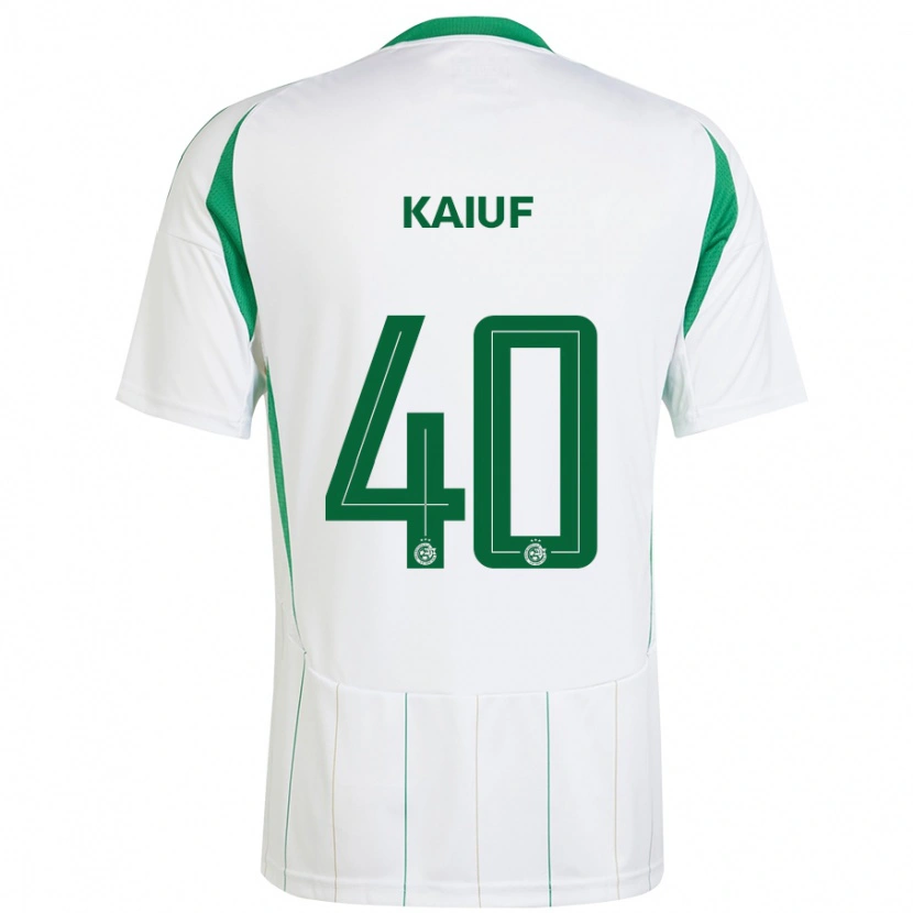 Danxen Niño Camiseta Sharif Kaiuf #40 Blanco Verde 2ª Equipación 2024/25 La Camisa México