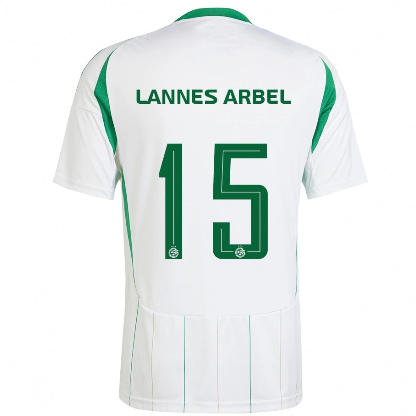 Danxen Niño Camiseta Tomer Lannes Arbel #15 Blanco Verde 2ª Equipación 2024/25 La Camisa México