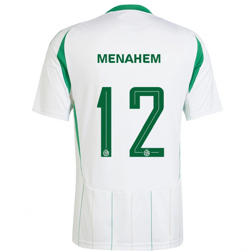 Danxen Niño Camiseta Sun Menahem #12 Blanco Verde 2ª Equipación 2024/25 La Camisa México