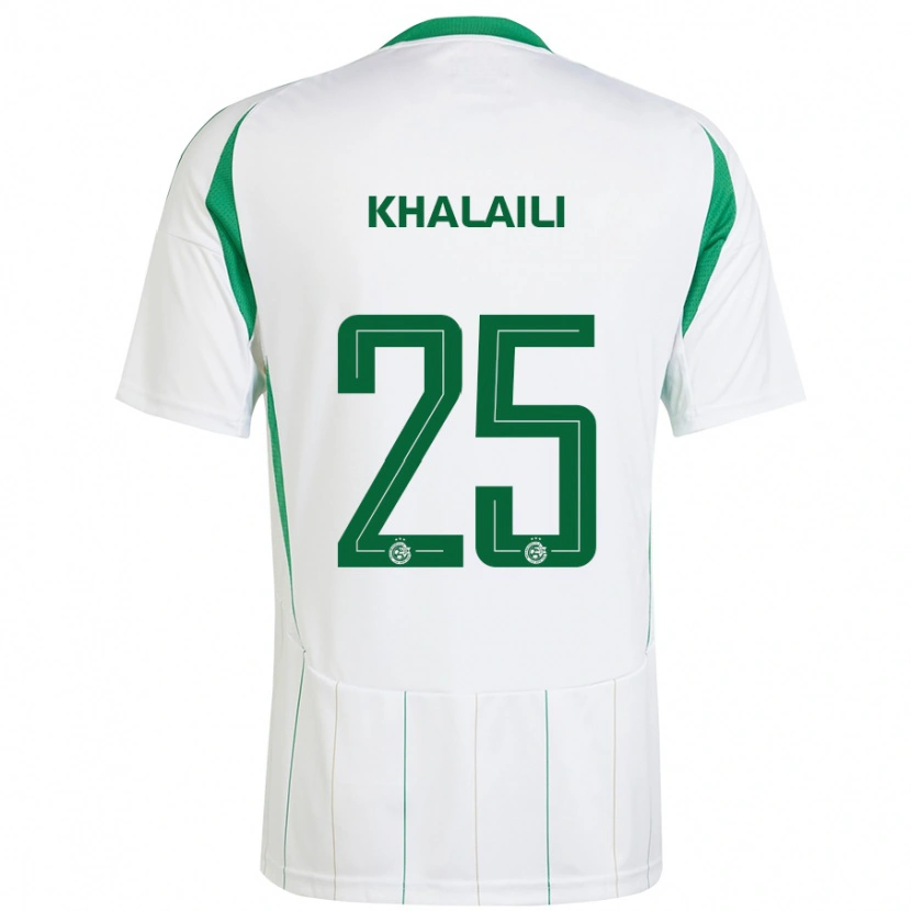 Danxen Niño Camiseta Anan Khalaili #25 Blanco Verde 2ª Equipación 2024/25 La Camisa México
