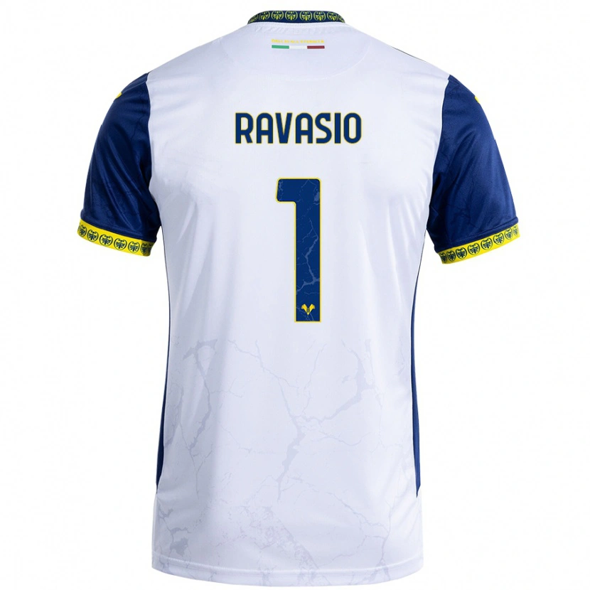 Danxen Niño Camiseta Manuel Ravasio #1 Blanco Azul 2ª Equipación 2024/25 La Camisa México