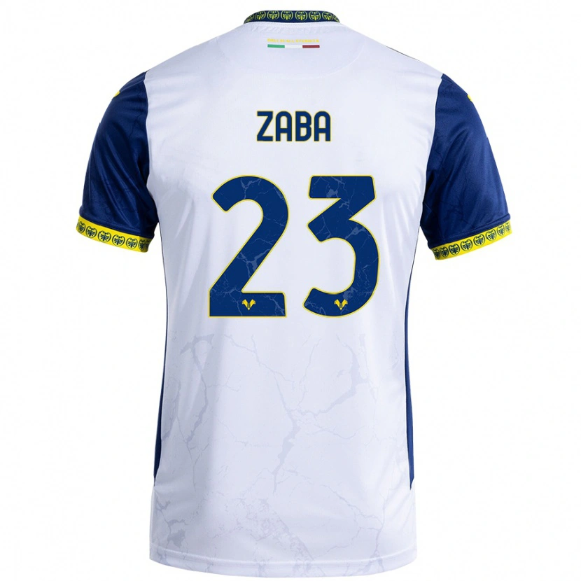 Danxen Niño Camiseta Nelson Zaba #23 Blanco Azul 2ª Equipación 2024/25 La Camisa México