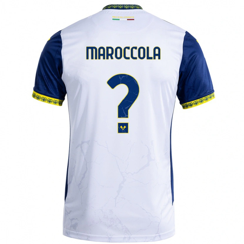 Danxen Niño Camiseta Francesco Maroccola #0 Blanco Azul 2ª Equipación 2024/25 La Camisa México
