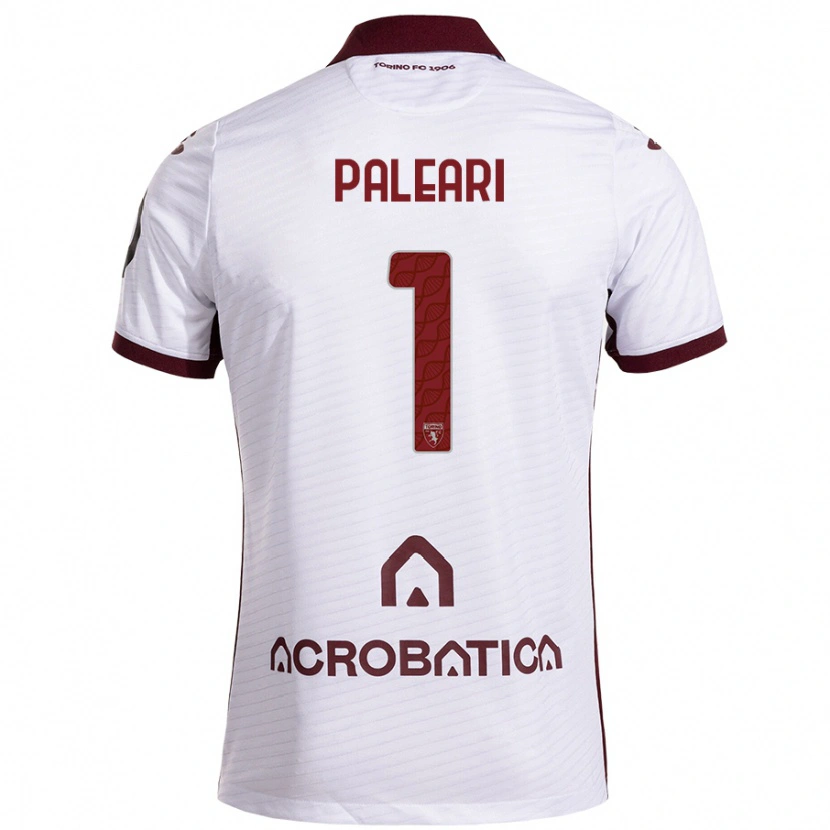 Danxen Niño Camiseta Alberto Paleari #1 Blanco Granate 2ª Equipación 2024/25 La Camisa México