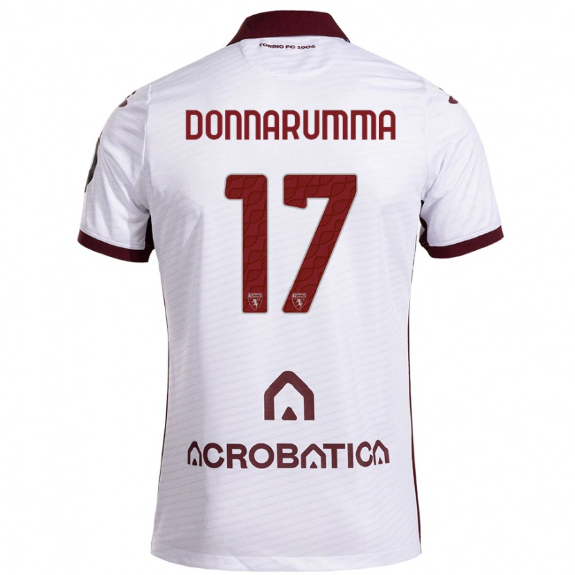 Danxen Niño Camiseta Antonio Donnarumma #17 Blanco Granate 2ª Equipación 2024/25 La Camisa México