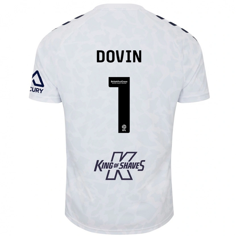 Danxen Niño Camiseta Oliver Dovin #1 Blanco 2ª Equipación 2024/25 La Camisa México
