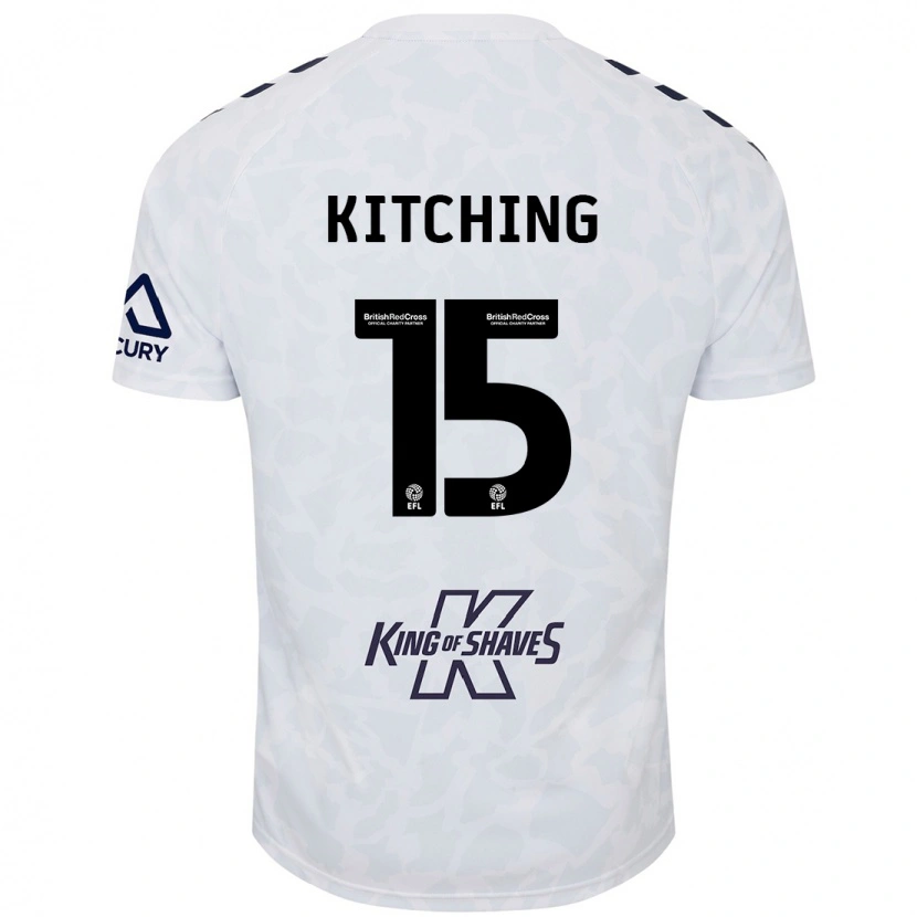 Danxen Niño Camiseta Liam Kitching #15 Blanco 2ª Equipación 2024/25 La Camisa México