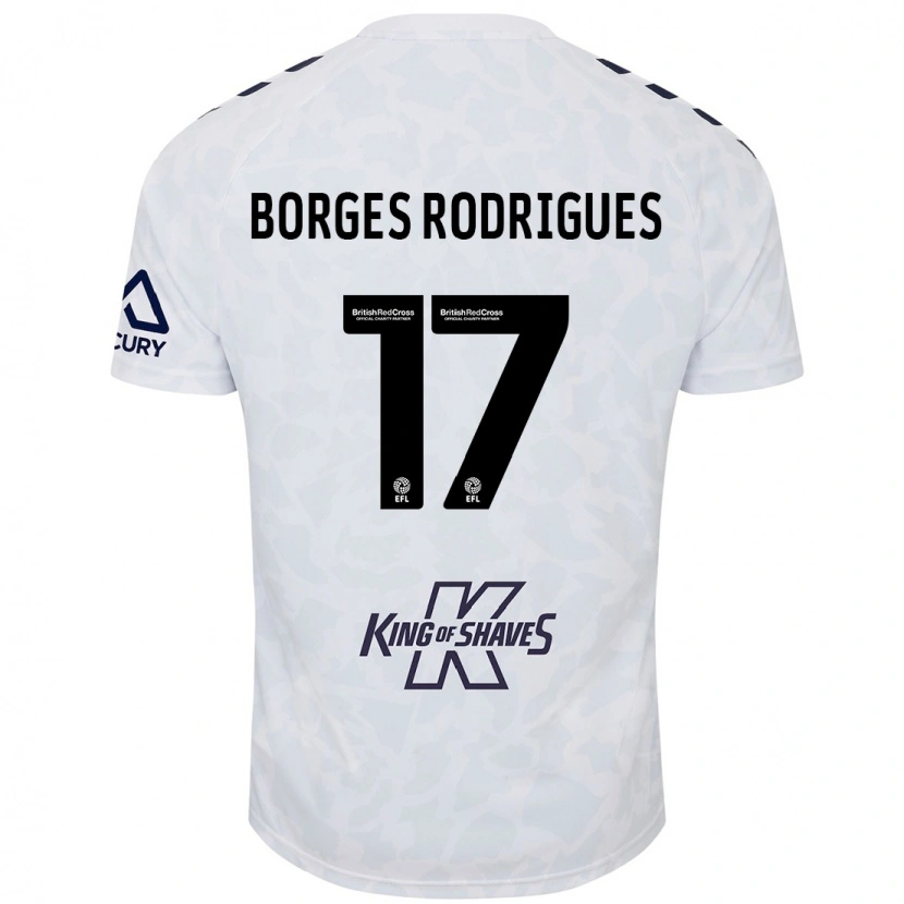 Danxen Niño Camiseta Raphael Borges Rodrigues #17 Blanco 2ª Equipación 2024/25 La Camisa México