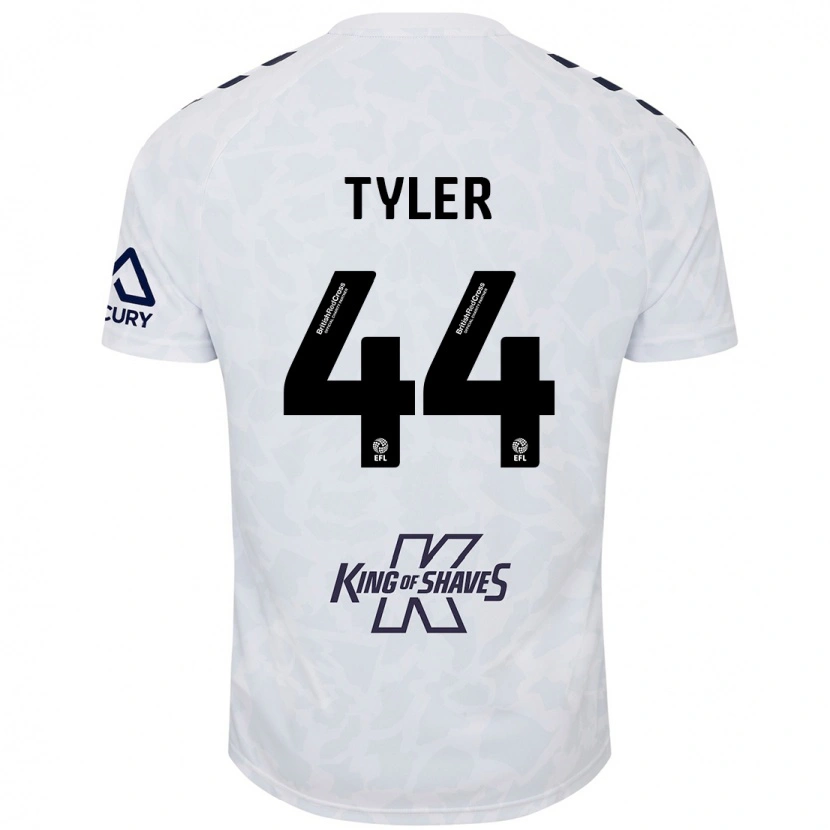 Danxen Niño Camiseta Cian Tyler #44 Blanco 2ª Equipación 2024/25 La Camisa México