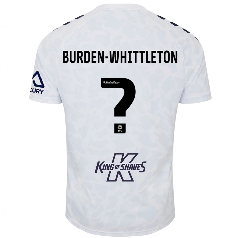 Danxen Niño Camiseta Charlie Burden-Whittleton #0 Blanco 2ª Equipación 2024/25 La Camisa México