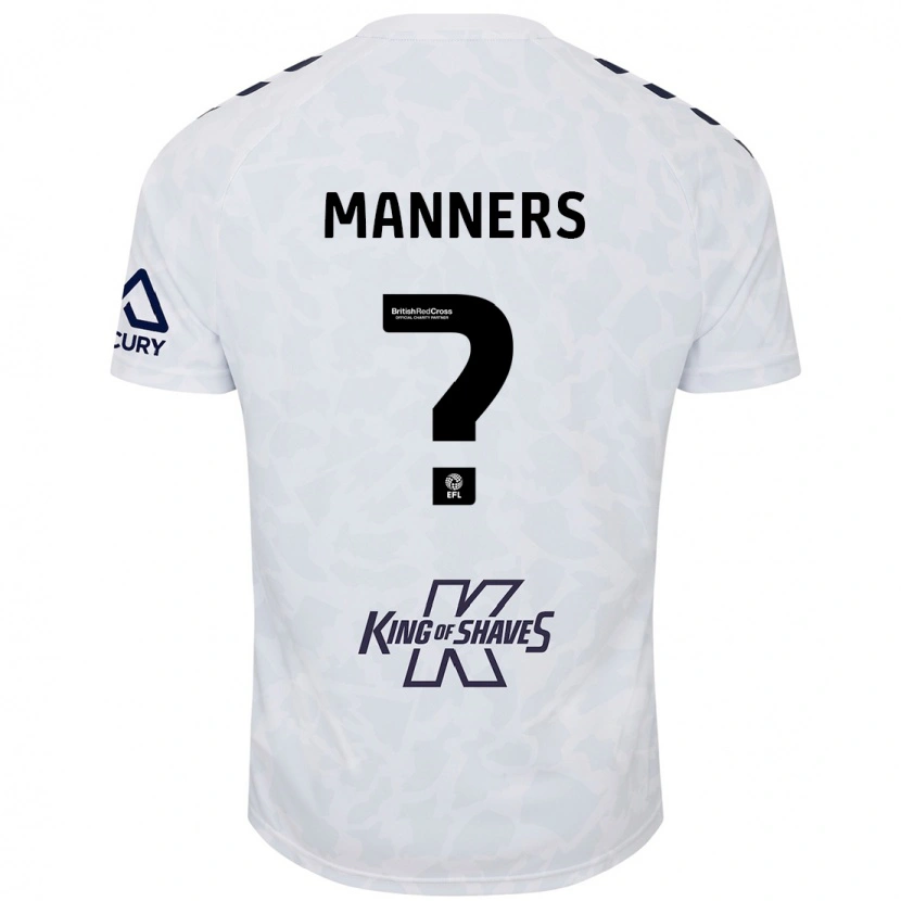 Danxen Niño Camiseta Charlie Manners #0 Blanco 2ª Equipación 2024/25 La Camisa México