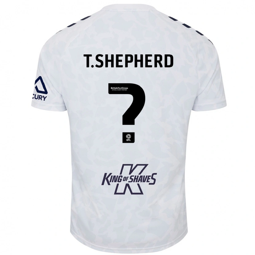 Danxen Niño Camiseta Talon Shepherd #0 Blanco 2ª Equipación 2024/25 La Camisa México