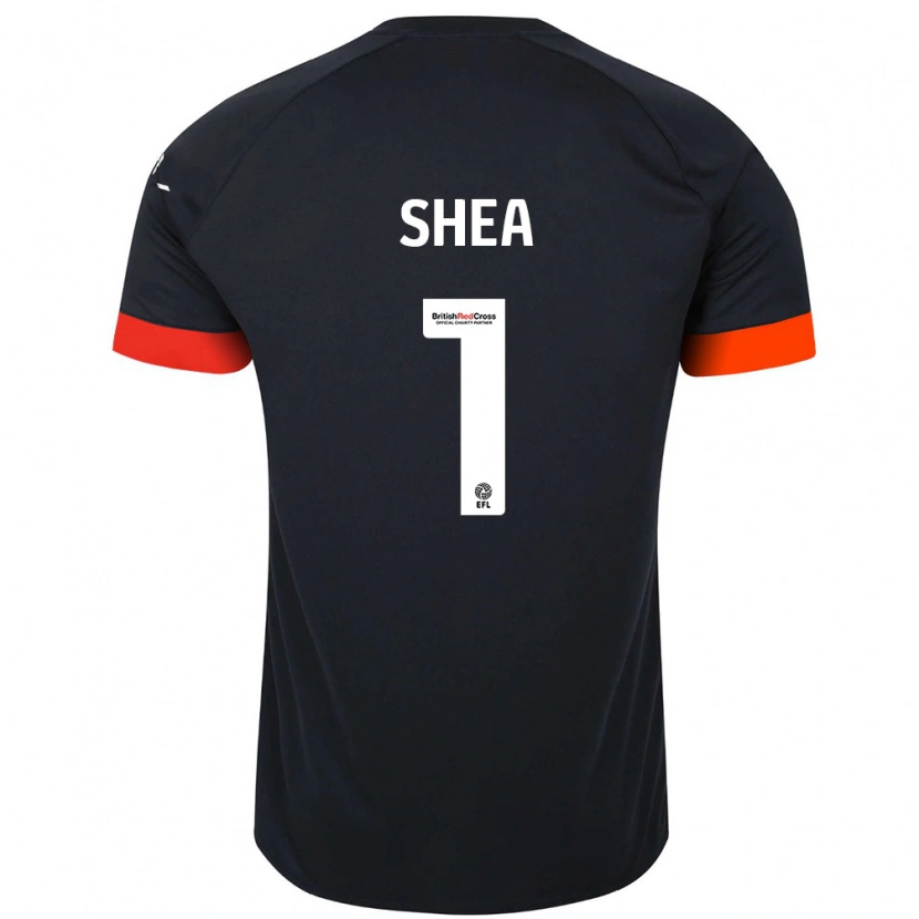 Danxen Niño Camiseta James Shea #1 Negro Naranja 2ª Equipación 2024/25 La Camisa México