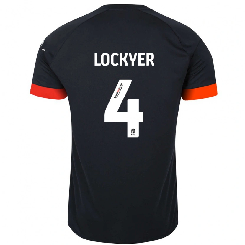 Danxen Niño Camiseta Tom Lockyer #4 Negro Naranja 2ª Equipación 2024/25 La Camisa México