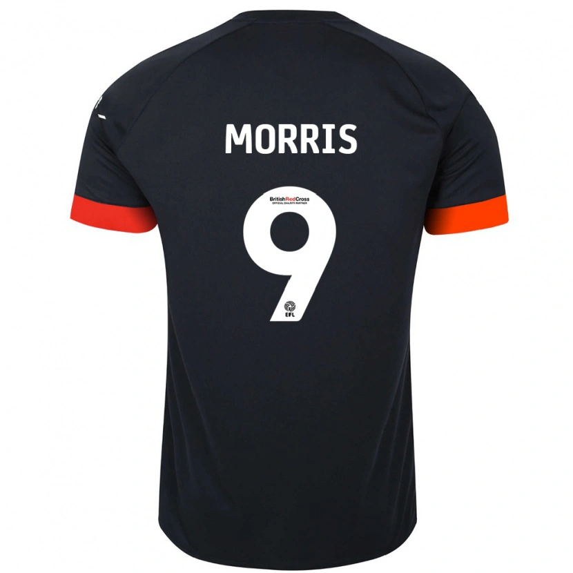 Danxen Niño Camiseta Carlton Morris #9 Negro Naranja 2ª Equipación 2024/25 La Camisa México