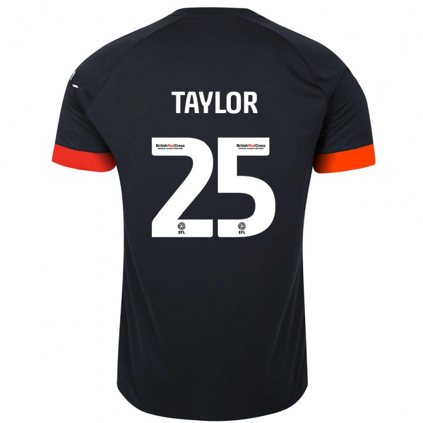 Danxen Niño Camiseta Joe Taylor #25 Negro Naranja 2ª Equipación 2024/25 La Camisa México