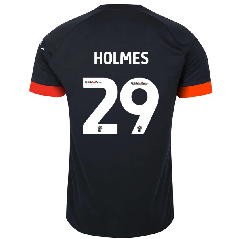 Danxen Niño Camiseta Tom Holmes #29 Negro Naranja 2ª Equipación 2024/25 La Camisa México