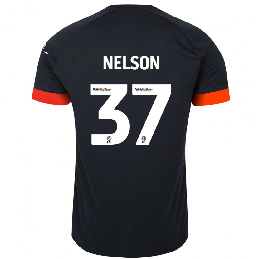 Danxen Niño Camiseta Zack Nelson #37 Negro Naranja 2ª Equipación 2024/25 La Camisa México